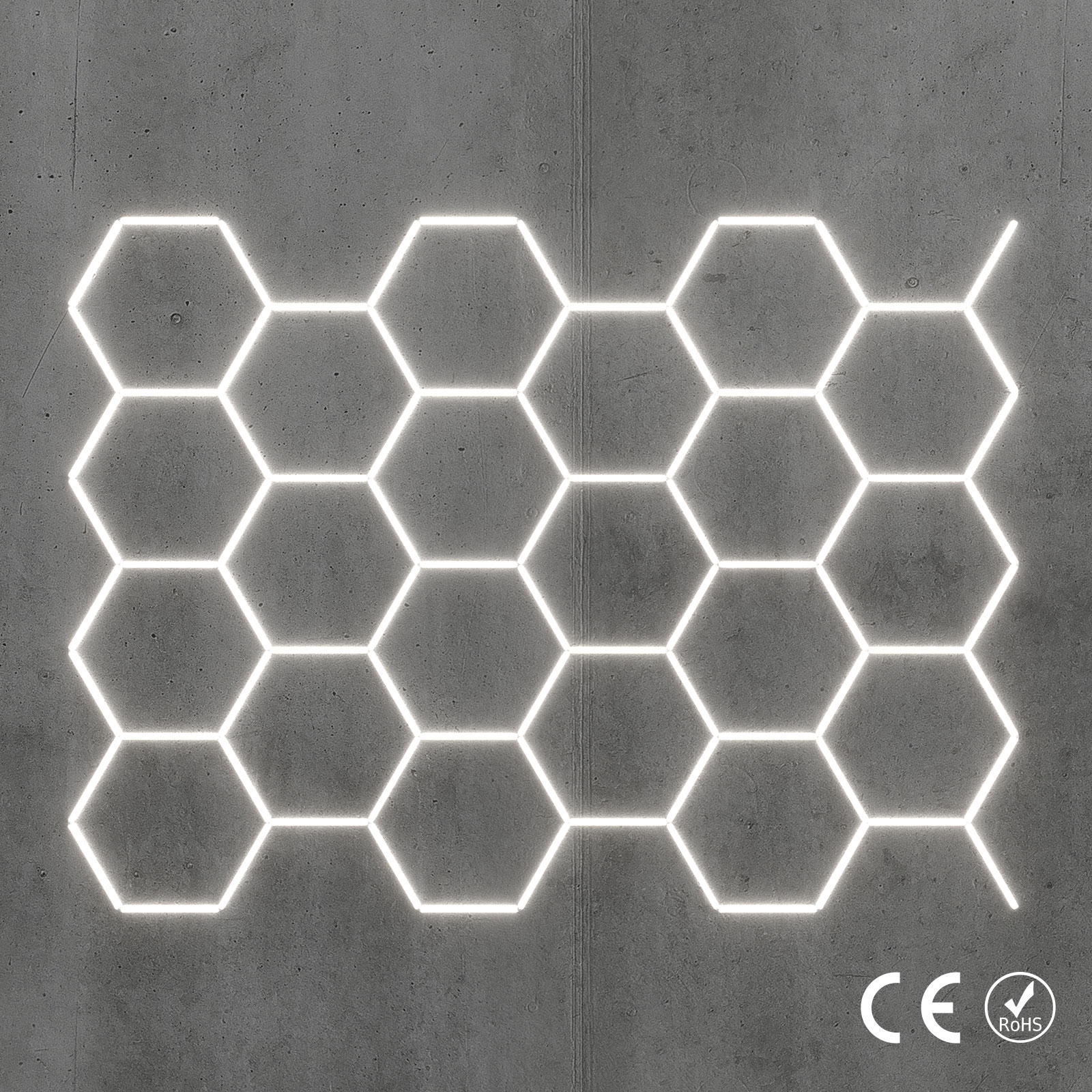 Hexagon LED-Deckenbeleuchtung Set