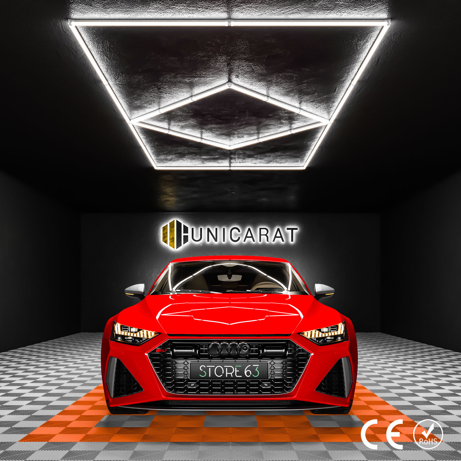 UNICARAT-Quadrat-Groß-LED-Beleuchtung